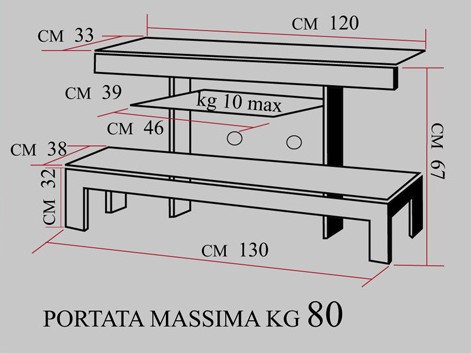 Mobile porta TV design moderno Wilbur